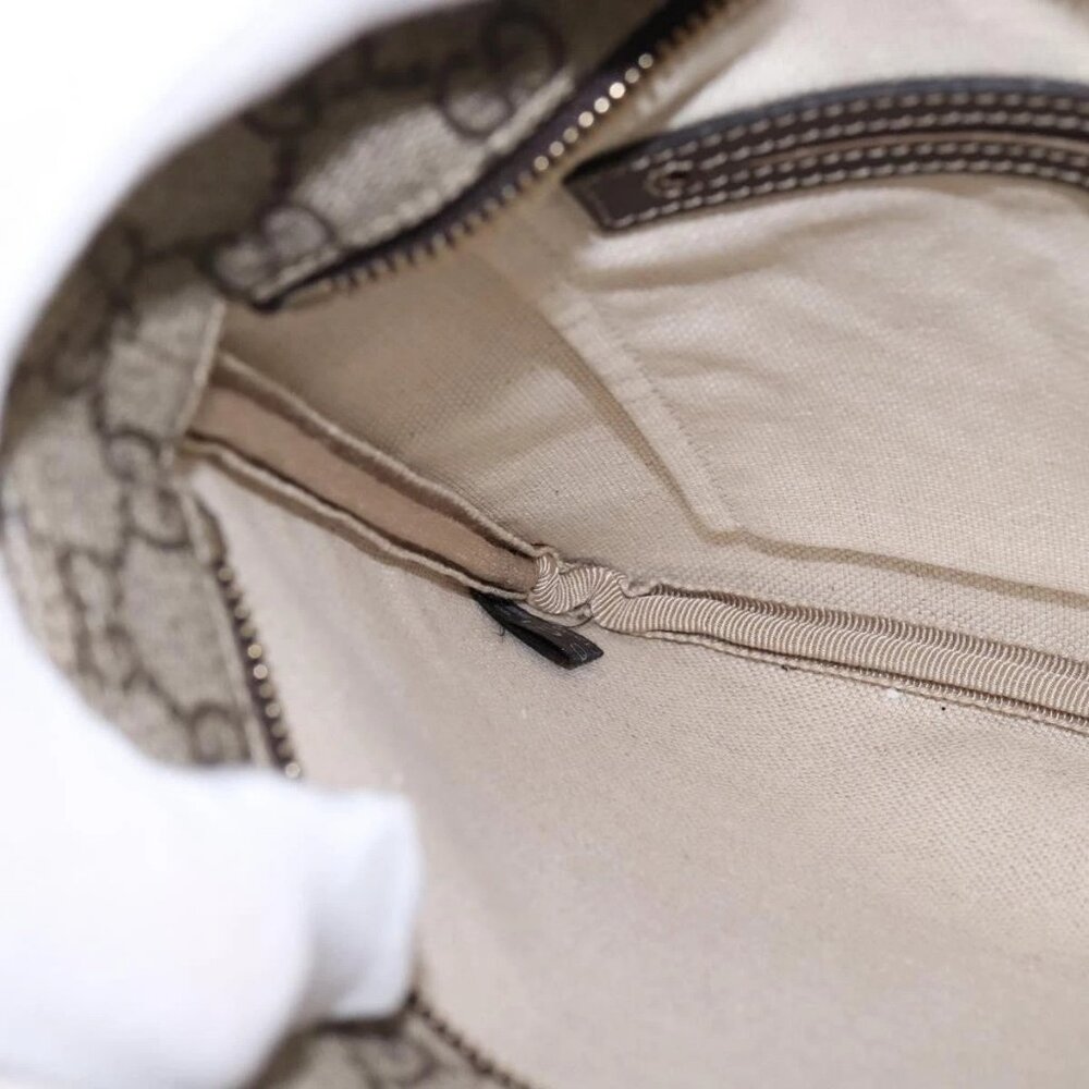 GUCCI GG Supreme Shoulder Bag PVC Beige Gold 201538 Auth BA5706 - Picture 12 of 16